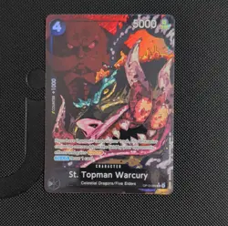 One Piece Card Game St. Topman Warcury OP13-089 Blocker 5000 Power Bandai Engli… - Image 1