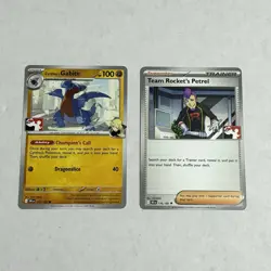 Team Rocket's Petrel Pokemon Prize Pack Series 8 Promo Pokemon Card NM/LP - Image 1