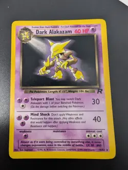 Dark Alakazam Pokemon TCG WOTC Team Rocket NON- Holo Rare Card 18/82 - Image 4