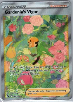Gardenia's Vigor GG61/GG70 Crown Zenith: Galarian Gallery - Pokemon Card - NM - Image 1