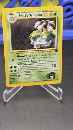 Erika's Venusaur 4/132 Gym Challenge Holo Rare Pokemon Card - Image 3