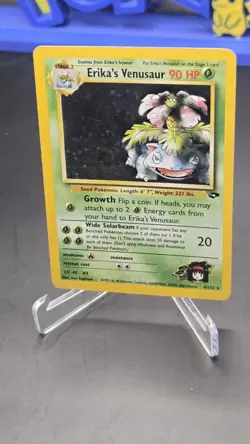 Erika's Venusaur 4/132 Gym Challenge Holo Rare Pokemon Card - Image 4