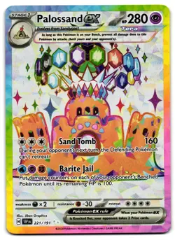 Palossand EX 221/191 - Surging Sparks Full Art Ultra Rare Pokemon TCG- NM Card - Image 1