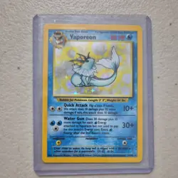 Vaporeon Holo Jungle Set 12/64 Vintage 1999 Pokemon Card WOTC Rare - Image 1