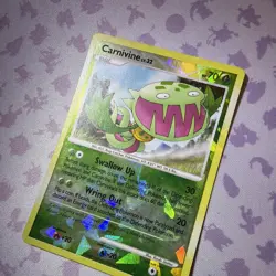 Carnivine 7/17 POP Series Promos 8 Reverse Holo Cracked Ice Pokemon card MP - Image 2