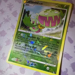 Carnivine 7/17 POP Series Promos 8 Reverse Holo Cracked Ice Pokemon card MP - Image 4