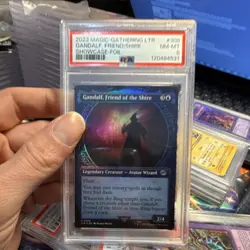 Magic: The Gathering Gandalf, Friend of the Shire LOTR #308 Showcase Foil PSA 8 - Image 1