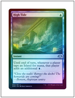 1x High Tide, Foil, Magic the Gathering MTG NM - Image 1