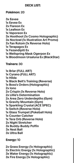 Tera Flareon & Vaporeon & Leafeon - Pokemon TCG - OutTheBoxTCG Custom Meta Deck - Image 2