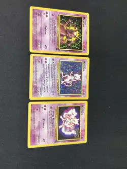 Pokemon TCG Mewtwo vintage 3 card lot - Image 1