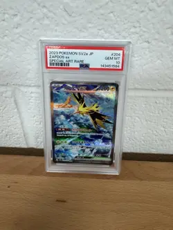 PSA 10 Zapdos ex SAR 204/165 SV2a Pokemon Card 151 - Pokemon Card Japanese 2023 - Image 1