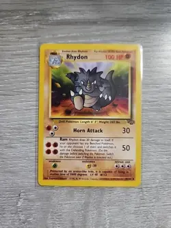 Pokemon Jungle Rhydon Card 45/64 Uncommon, Light Play Condition - Pokemon TCG - Image 1
