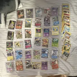 Pokemon TCG Holo, Foil, Full Art Card Lot - Charizard, Jirachi, Mew, Blaziken - Image 1