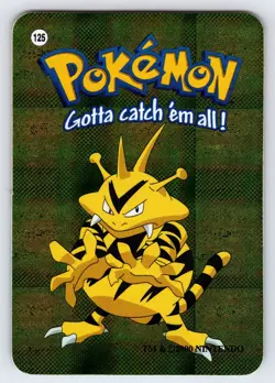 Electabuzz #125 Pokemon Vending Prism Holo Card Vintage Authentic Nintendo - Nm - Image 1