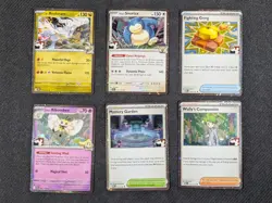 Lot of 6 Play Pokemon League Prize Pack Series 8 Holos - Image 1