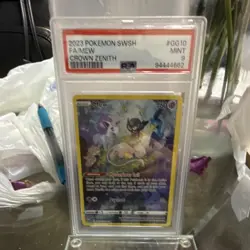 Pokemon Crown Zenith Mew GG10 Ultra Rare Full Art Holo PSA 9 2023 - Image 1