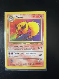 1999 Pokemon Jungle Rare Lot Flareon Pinsir Scyther Mr. Mime - Image 4