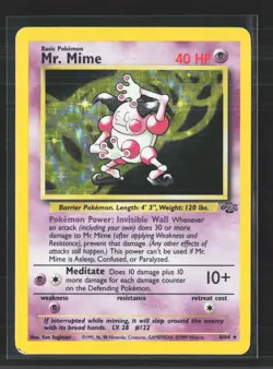 Pokemon 1999 Jungle MR. Mime #6/64 - Image 1