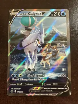 Ice Rider Calyrex V 164/198 Pokemon TCG Chilling Reign MINOR DING - Image 1