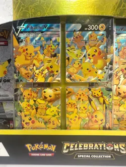 Pokemon TCG Pikachu V-UNION Celebrations Special Collection Box Factory SEALED - Image 5