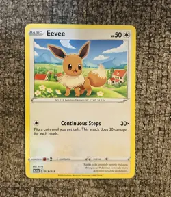 Pokemon TCG - Eevee 013/015 - McDonald's Promo Dragon Discovery - NM - Image 1
