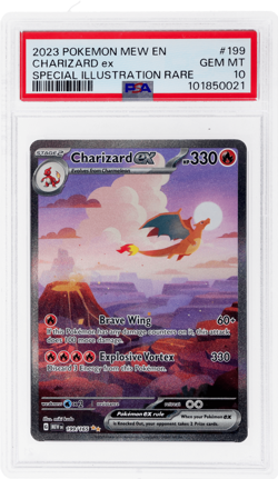 2023 Pokemon SV 151 Charizard Ex Special Illustration Rare #199 PSA 10 - Image 1