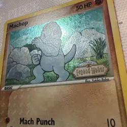 Pokemon TCG 2006 Legend Maker Machop 57/92 Stamped Reverse Holo Near Mint - Image 3