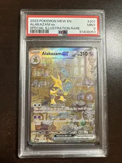 Alakazam EX 201/165 SIR Pokemon SV 151 PSA 9 MINT - Image 1