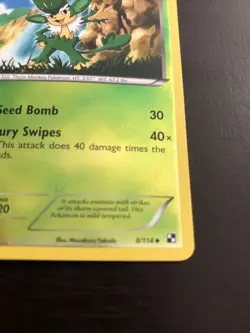 Pokemon TCG Simisage Black and White 8/114 Reverse Holo Uncommon LP - Image 5