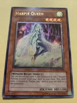 Yu-Gi-Oh! TCG Harpie Queen Force of the Breaker FOTB-EN020 Ultimate Rare - LP - Image 1
