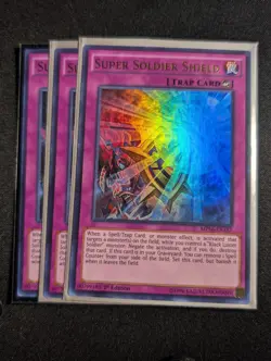 Yugioh - 3x Super Soldier Shield MP16-EN157 1st Edition Ultra Rare NM - Image 1