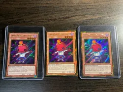 Yu-Gi-Oh 3x Gimmick Puppet Humpty Dumpty PGLD-EN011 Gold Secret Rare 1st Ed/Ltd - Image 1