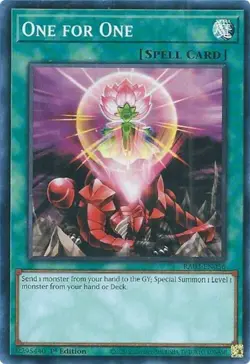 One for One - RA03-EN056 - Super Rare - 1st Edition - Near Mint - Image 1