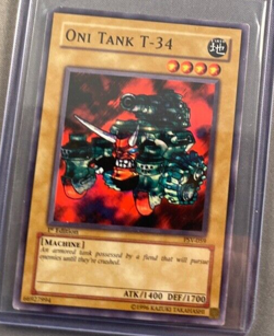 Oni Tank T-34 PSV-059 Yu-Gi-Oh! Card Light Play 1st Edition - Image 1
