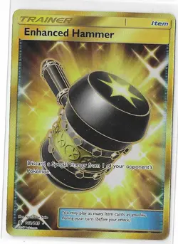 Enhanced Hammer 162/145 Guardians Rising Sun & Moon Gold Pokemon TCG Card NM - Image 1
