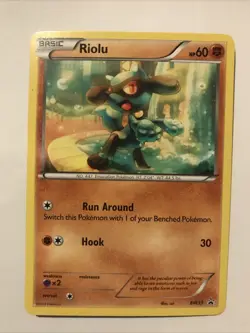 Pokemon TCG Riolu BW Black Star Promos BW33 Regular Promo Card - Image 1