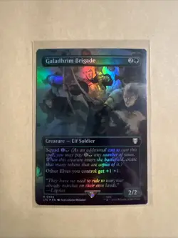 MTG Galadhrim Brigade LTC 0502 R NM FOIL Borderless - Image 1