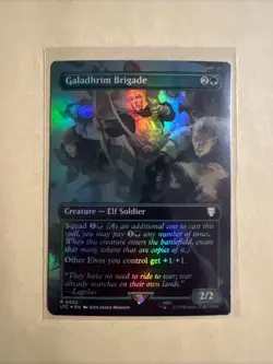 MTG Galadhrim Brigade LTC 0502 R NM FOIL Borderless - Image 2