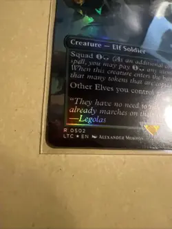 MTG Galadhrim Brigade LTC 0502 R NM FOIL Borderless - Image 3