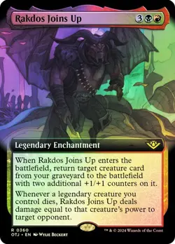 Rakdos Joins Up FOIL EXTENDED - 0360 - Rare Outlaws of Thunder Junction OTJ MTG - Image 1