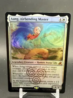 Aang, Airbending Master MTG Avatar FOIL M0074 NM - Image 1