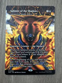 Splinter of the Shadows Ashcoat of the Shadow Swarm Borderless 0006 MINT - Image 1