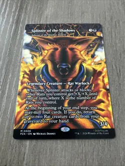 Splinter of the Shadows Ashcoat of the Shadow Swarm Borderless 0006 MINT - Image 2