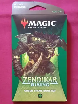 Magic The Gathering ZENDIKAR RISING GREEN THEME New Sealed Booster Pack MTG - Image 1