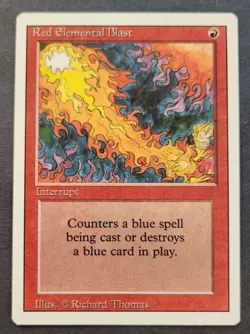 Red Elemental Blast ~ Revised Third 3rd Edition ~ Magic the Gathering MtG - Image 1