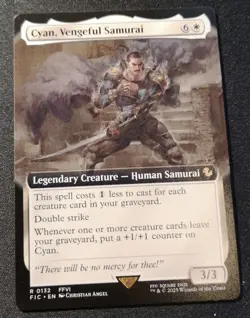 Cyan, Vengeful Samurai - Extended Art - FIC - MTG - EN - NM - 0132 - Image 1