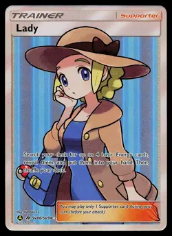 Pokemon Card - Lady Hidden Fates SV86/SV94 Full Art - Image 1
