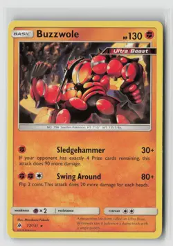 BUZZWOLE 77/131 FORBIDDEN LIGHT NON HOLO POKEMON TCG LP - Image 1