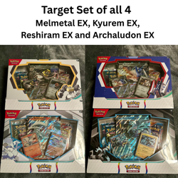 Pokemon Archaludon & Reshiram + Black Kyurem & Melmetal ex Box Sets 4-PACK - Image 1