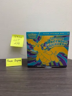 Pokemon Ascended Hero's Elite Trainer Box Sealed ETB - NEW SEALED- READY TO SHIP - Image 1